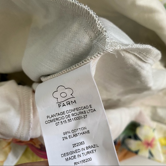 Anthropologie || Farm Rio Tropical Shift Dress Tie Back Small - Picture 9 of 9